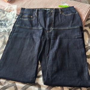 Land’s End Women’s High Rise Straight Ankle Jeans